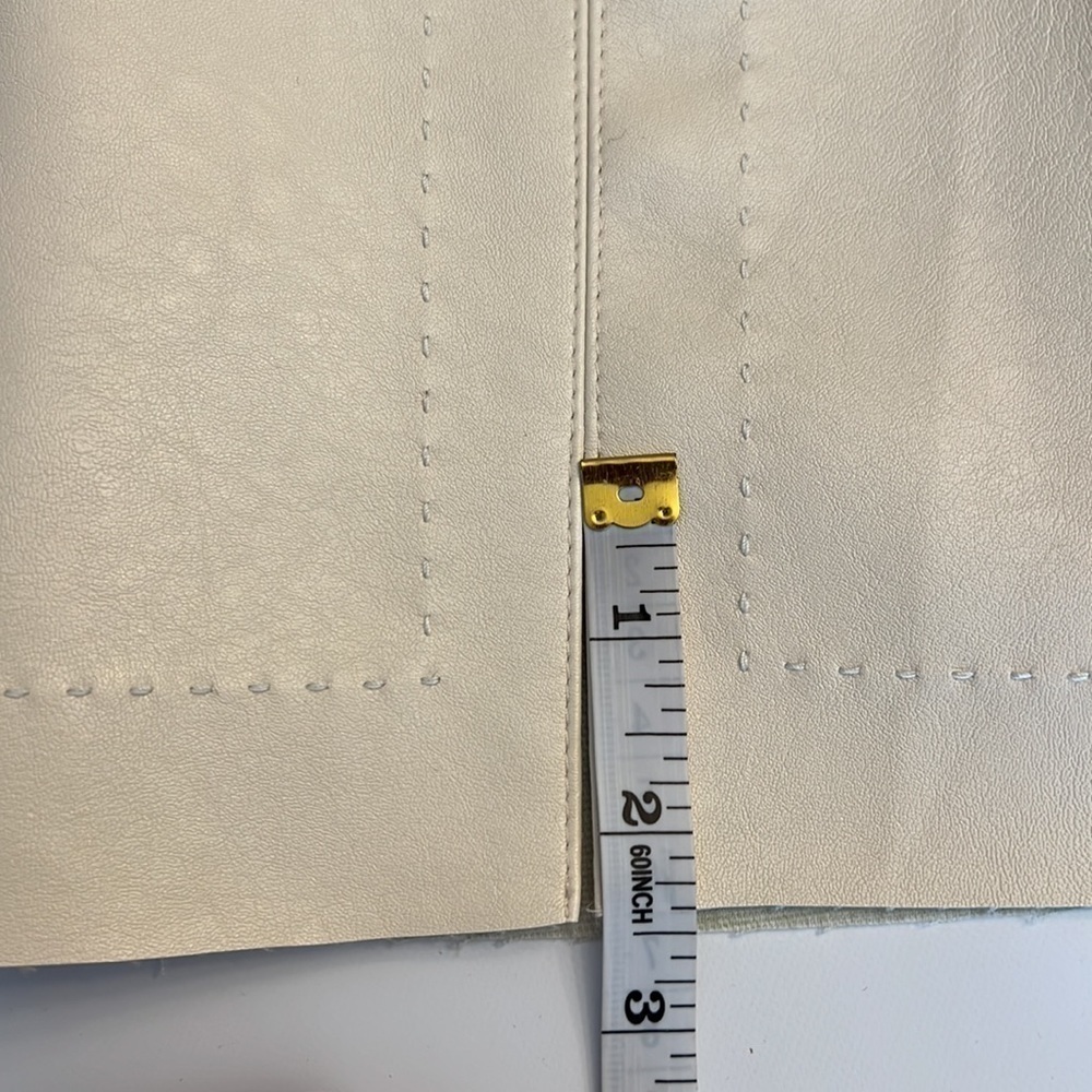 FRANCESCA’S ALYA faux Leather /vegan Leather mini skirt size S NWT side zipper - Picture 7 of 16